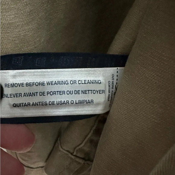 Vintage Y2K Tommy Hilfiger Women’s Military Tan Button Down Jacket Size Medium M - Picture 9 of 10